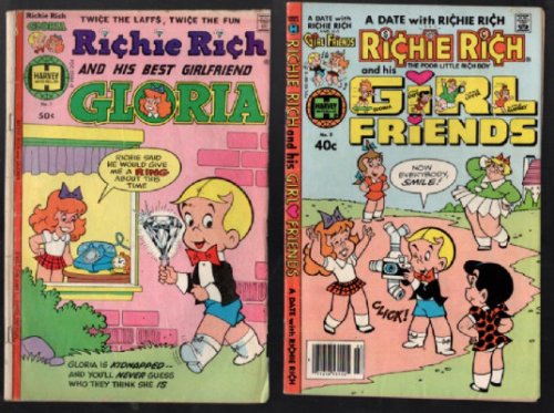 Richie Rich and his best girlfriend Gloria.#1Richie Rich and his girlfriends #3 and #4